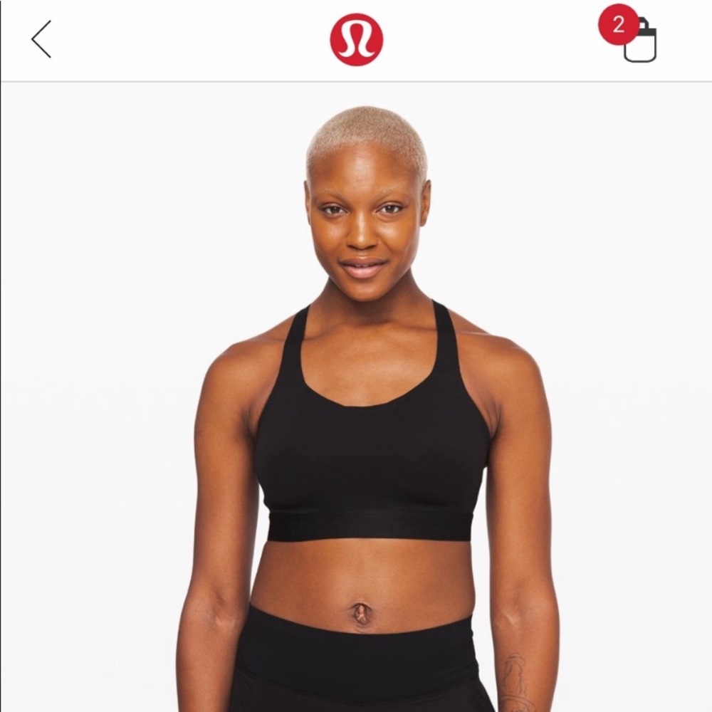 Lululemon fine form sports bra (black)